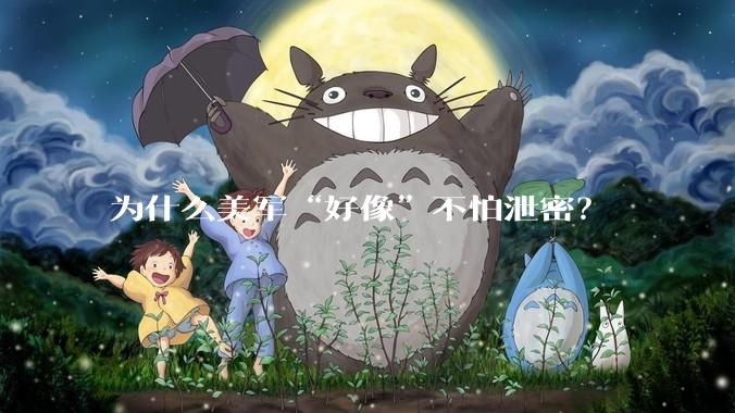 为什么美军“好像”不怕泄密？