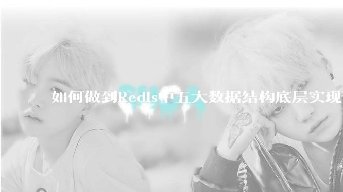 如何做到Redis中五大数据结构底层实现？