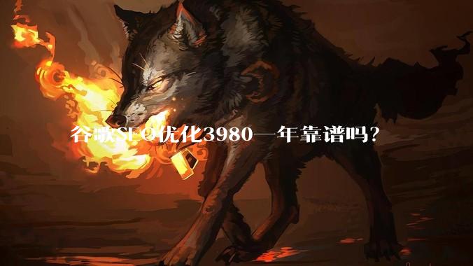 谷歌SEO优化3980一年靠谱吗？